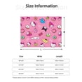 thumbnail image 2 of Lsque Sanrio Print Flannel Throw Blanket, Ultra-soft Blanket for Bed, Couch, Car, Hypoallergenic Anti-pilling blanket-60"x50", 2 of 8