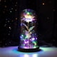 thumbnail image 1 of Rosa eterna de La Bella y la Bestia con luces LED bajo la cúpula de cristal rosa en forma de campana: un regalo perfecto para mujeres, el Día de la Madre, bodas, San Valentín, cumpleaños y Navidad., 1 of 5