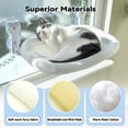 thumbnail image 4 of Cat Window Perch, Cat Window Hammock Soft and Comfortable Window Seat Bed with Washable Cover,Simple Install and Easy Clean Upgraded Suction Cups Hold up to 40lbs,Suitable for Window Width Over 24in, 4 of 6