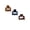Brown, variant on Time and Tru Square Claw Clips, 3-Pack, Black