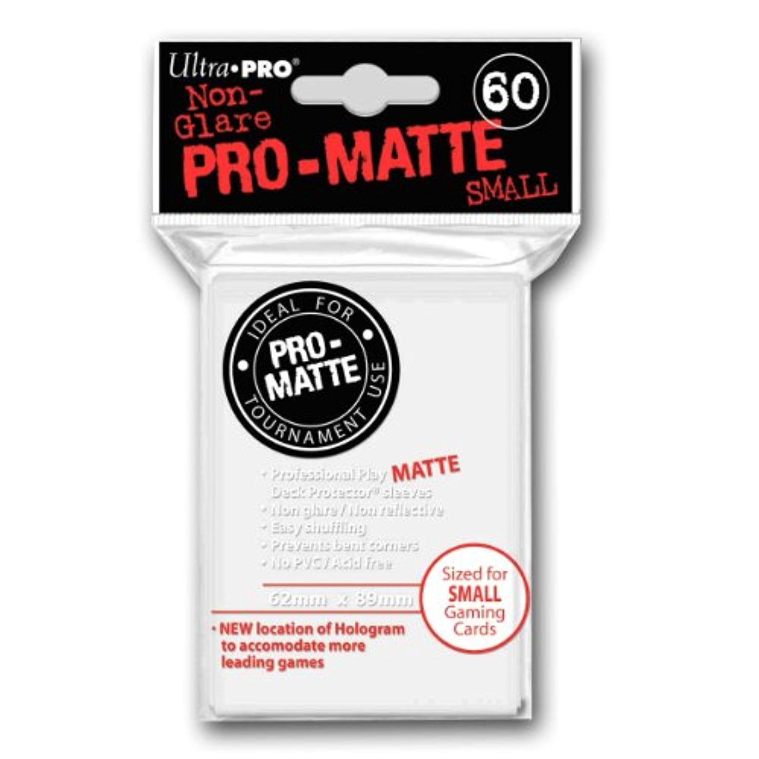 Ultra PRO PRO-Matte 60CT Small Size Deck Protector Sleeves - White 