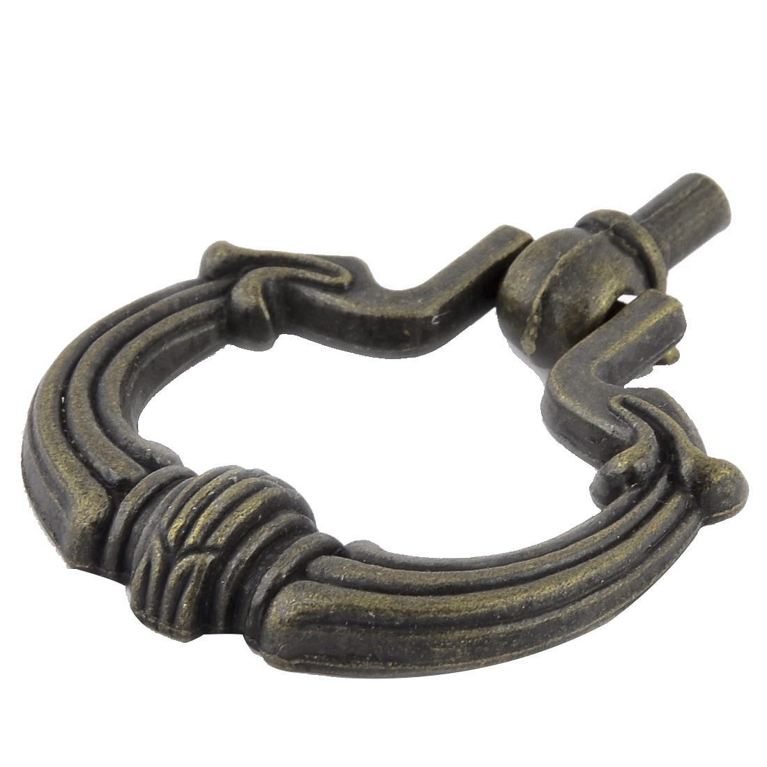 Unique Bargains Metal Cabinet Drawer Door Retro Ring Shape Pull Handle Bronze Tone