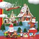 thumbnail image 3 of 18021 Regalo de Navidad para niños Casa de pan de jengibre Vista de la calle Juguete de bloques de construcción DIY adorno de Navidad 1455 piezas, 3 of 5