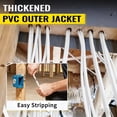 thumbnail image 5 of ZAZFO 50ft 14/2 Indoor Electrical Wire,14 Gauge 600V Copper Grounded Wire,ETL Listed,White, 5 of 8