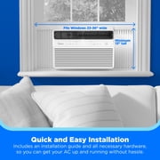 Midea 10,000 BTU DOE Smart Window Air Conditioner with Inverter, Covers up to 450 sq ft, White