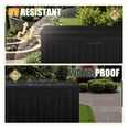thumbnail image 4 of SONGMY 250 Gallon Outdoor Resin Deck Box with Divider, Waterproof Storage Box with Lockable Lid&Side Handles for Garden Tools, Pools Supplies (Black), 4 of 7