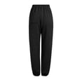 thumbnail image 5 of Kids Girls Baggy Sweatpants Elastic Waist Jogger Pants with Cuffed Ankles Loose Fit Lounge Trousers 4-14Y, 5 of 8