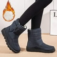 thumbnail image 2 of Women Snow Boots Wide Width Woman Fur Lined Booties Shoes Womens Warm Fur Lined Winter Snow Boots Warm Slip On Boot Running Shoes for Women Mens Booties Winter, 2 of 11