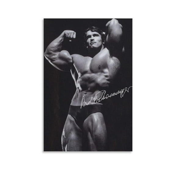Arnold Schwarzenegger PosterCanvas Gym poster Fitness Poster Office Room Decor Gift Bedroom Decor Sports Landscape