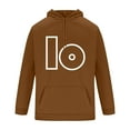 thumbnail image 2 of Sudadera con capucha de manga larga para hombre, estilo casual, de color liso, con bolsillo, de poliéster, 2 of 3
