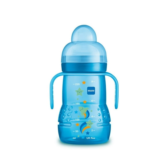 Tasse MAM Trainer, gobelets pour tout-petits avec poignées, garçon, 235 ml, 1 unité