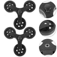 thumbnail image 2 of 1 Pair Shopping Trolley Caster Shopping Cart Wheels Cart Wheel Replacement Trolley Triangle Wheel, 2 of 7
