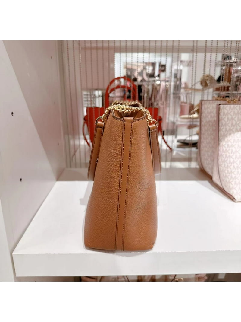 MICHAEL KORS 35F2GTTT2L Jet Set Medium Pebbled Leather Chain