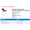 thumbnail image 2 of Downstream Oxygen Sensor - Compatible with 2008 - 2009 Pontiac G8, 2 of 2