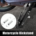thumbnail image 2 of Unique Bargains 2pcs Silver Tone Metal Motorcycle Foot Kickstand Side Stand Spring for GS125, 2 of 2