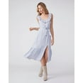 thumbnail image 1 of PAIGE Robe à Volants Fendue sur le Côté pour Femmes Taille L en Bleu, 1 of 1
