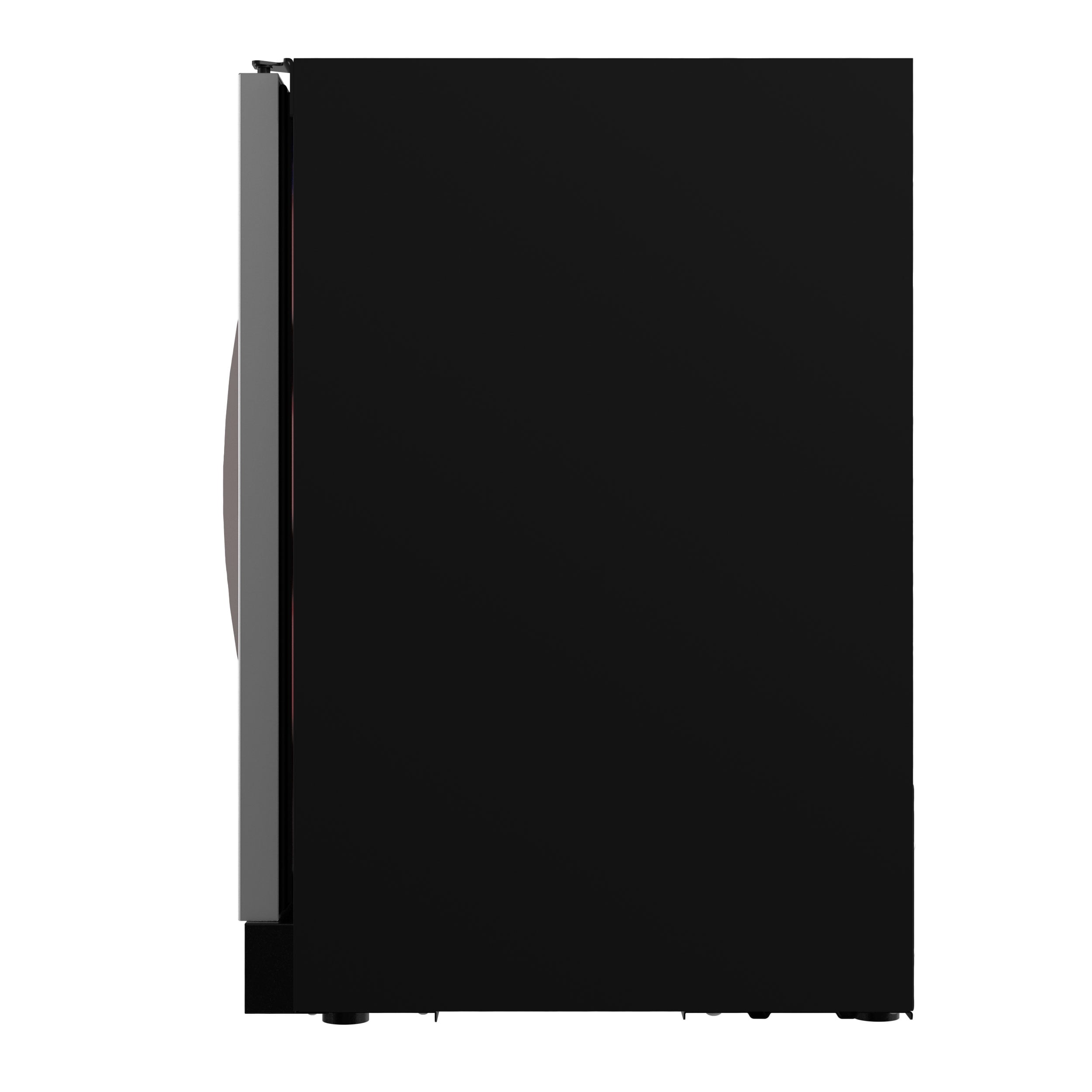 Frigidaire Gallery 24" Beverage Refrigerator, Dual Zone Cooler with Glass Door, Holds 41 Cans & 18 Bottles, Built in or Freestanding Under Counter Beverage Fridge with LED Lights