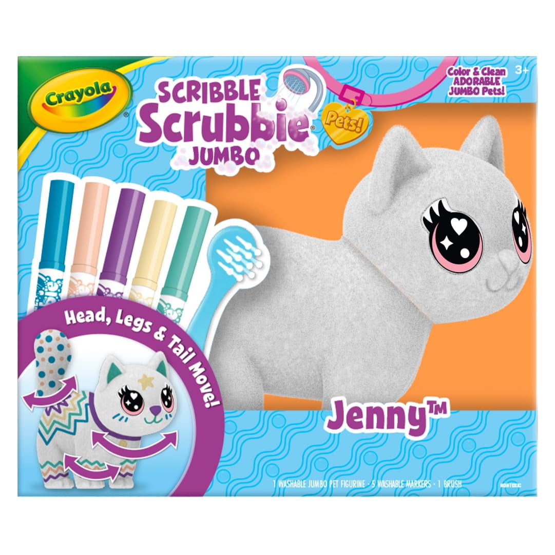 CRAYOLA SCRIBBLE SCRUBBIE JUMBO PET JENNY