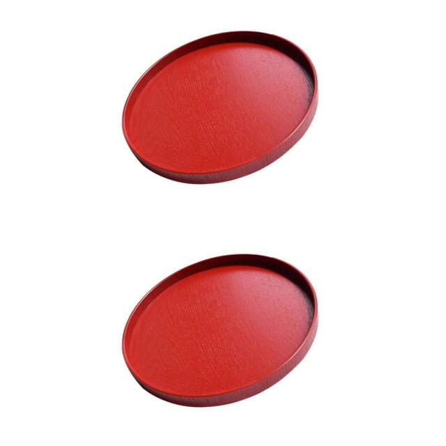 2pcs forma Bandejas De Servir De licencia De forma forma forma Bandeja De Soledad Bandeja de comida de madera