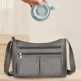 thumbnail image 1 of Bolso de hombro para mujer, bolso cruzado con correa ajustable para el hombro, bolso de viaje, bolso para el trabajo de primavera, vacaciones en la Gris, 1 of 10