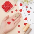 100 Pcs Red Heart Iron/Sew on Appliques 2 Style Mini Heart Patches for