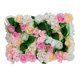 thumbnail image 4 of Panel de pared de flores artificiales, tapete Floral, paneles decorativos de flores, fondo de rosa para decoración de pared de escenario, valla de con hojas, 4 of 8