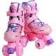 thumbnail image 4 of Patines de 4 Ruedas Little monkey Ajustable Niño Niña Rueda Led Talla S Rosa, 4 of 4