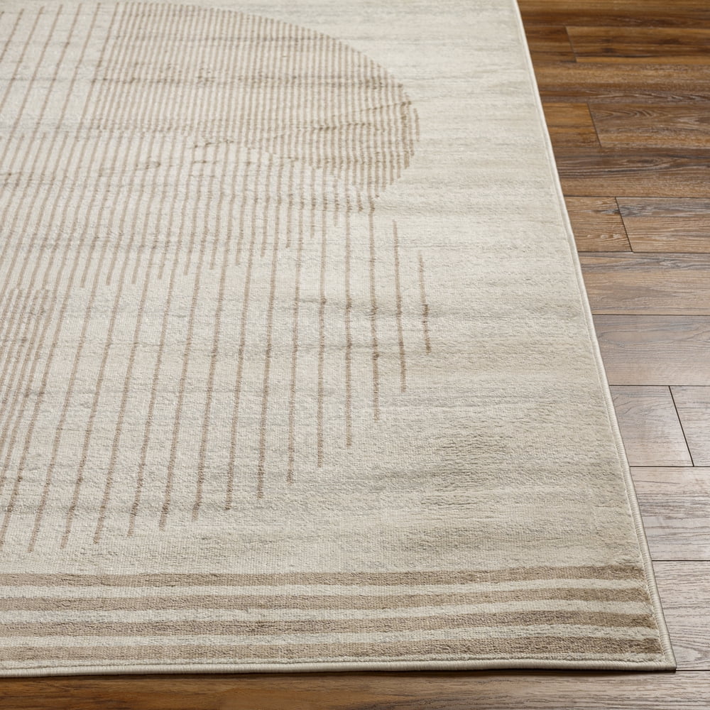 Livabliss Area Rugs for Living Room, 5x7 Floransa Modern Cream Rug, Bedroom Dining Room Home Decor Stain Resistant Carpet (5'3" x 7'1")