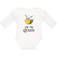 thumbnail image 3 of Inktastic I'm the Queen Cute Queen Bee Boys or Girls Long Sleeve Baby Bodysuit, 3 of 5