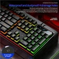 thumbnail image 3 of USB Wired Gaming Keyboard RGB Colorful Light Waterproof Mechanical Keyboard 104-Key USB Wired Game Keyboard for Computer Video Game White, 3 of 8