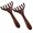 Red Sandalwood, variant on ABCISI Massage Comb, 2 Pcs Wooden Massage Comb 6 Claws | Meridian-Dredging Rake Foot Acupoint Massager for Head, Back, Legs, and feet. Ideal as a Father's Day or Mother's Day Gift (Red Sandalwood)