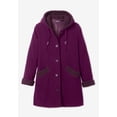 thumbnail image 5 of Roaman's Women's Plus Size Hooded Sherpa Fleece Coat, 5 of 6