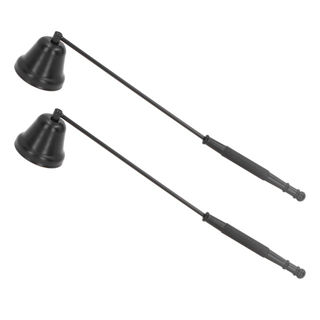 2PCS Candle Snuffer, Long Handle, Metal Flame Snuffer Cover, Bell Shape, Wick Extinguishing Tool for Candles