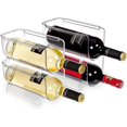 thumbnail image 5 of Refrigerator Wine And Water Bottle Holder, 4pack Stackable Plastic Wine Rack Storage Organizer For Fridge, Cabinet, 5 of 5