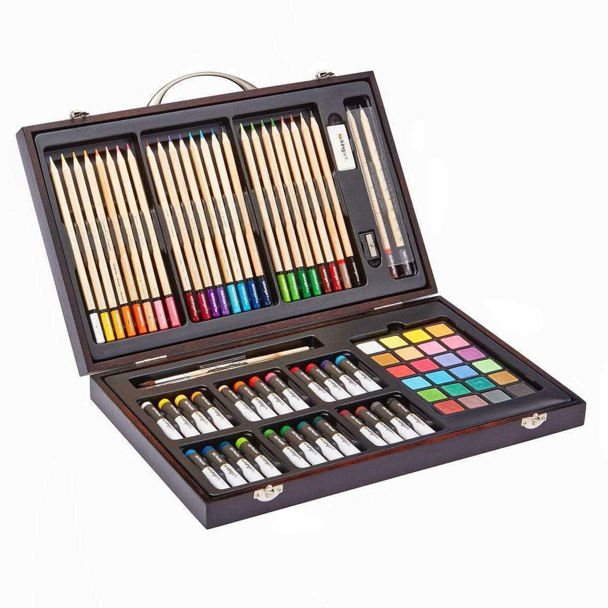 150pc Mixed Media Art Set in Wood Case by Artsmith