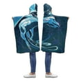 thumbnail image 2 of ASHLEIGH White Dragon Storm Wearable Hooded Blanket 40x50 inches Toddler Kid Baby Boys Girls Polar Fleece Blankets Throw Wrap, 2 of 2