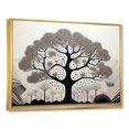 thumbnail image 2 of Designart "Simplistic African Tree Essence IV" Tree African Floater Framed Wall Art Prints, 2 of 5