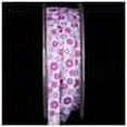thumbnail image 2 of The Ribbon People Lavender Purple Inga's Flower Print Grosgrain Craft Ribbon 0.25" x 108 Yards, 2 of 2