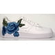 thumbnail image 4 of Ni&ke Air Force 1 Custom Blue Rose Flower Floral White Mens Shoes Mens Womens, 4 of 6