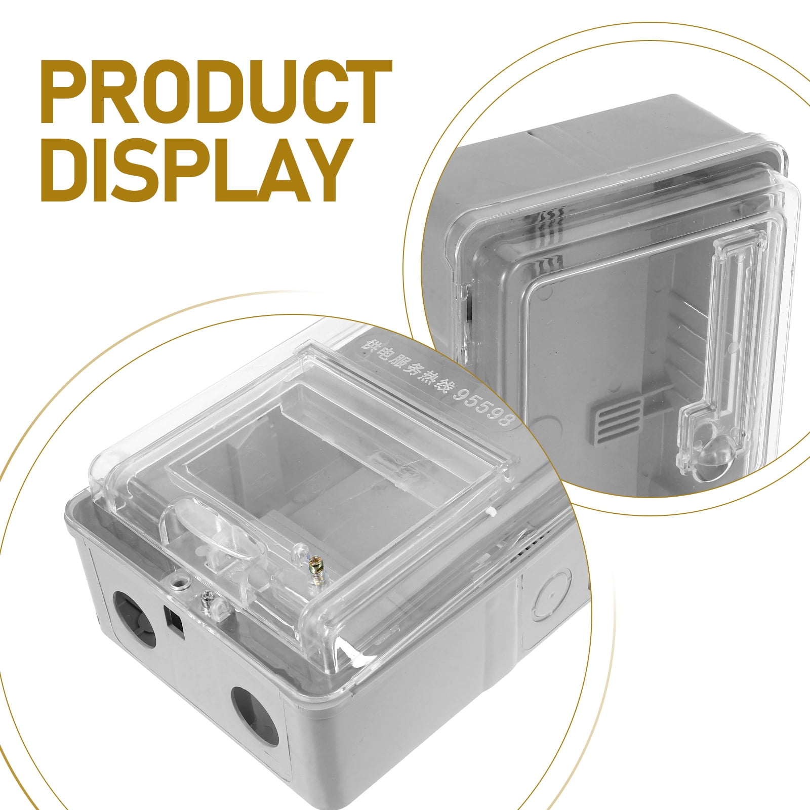 MEIBUTYUP Household Electric Meter Box Cover Multi-Color Pc Transparent Waterproof Easy Installation