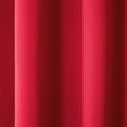 thumbnail image 5 of TOWN & COUNTRY BASICS Cabana Solid Heavyweight Indoor Outdoor Curtains, Light Filtering Opacity with Grommet Top, Water Repellent, 2-Pack Set, 54"x108", Radiant Red, 5 of 11