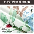thumbnail image 4 of VOGOL Farmhouse Botanical Series Valance, Faux Linen Light Filtering Window Curtains for Bedroom, Rod Pocket Valance for Living Room Kitchen, 52 x 18 Inches, 4 of 7