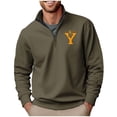 thumbnail image 1 of Blusa y camisa de manga larga con cuello alto para hombre, sudadera con capucha estampada, jersey deportivo con media cremallera, blusa de manga larga con cuello alto para hombre, blusa de poliéster, 1 of 4