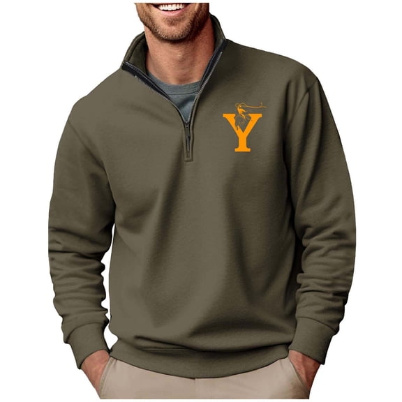 Kukoosong Men's Fashion Polo Shirts Printed Collared Polo Sweatshirt Casual Pullover Sportswear