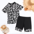 thumbnail image 6 of WXLWZYWL Women's Short Sleeve Rash Guard Swimsuit Top High Neck Half Zip Swim Shirt Only UPF50+ Quick Dry Bathing Suit, 6 of 6