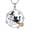 C, variant on Ghost Necklace Black Cat Necklace 925 Sterling Silver Ghost Black Cat Halloween Jewelry for Women