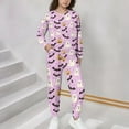 thumbnail image 4 of MKOSPLRT Pyjamas d'Halloween pour Tout-Petits Filles Garçons Vêtements de Nuit Ensembles 2 Pcs Manches Longues Col Ras du Cou Hauts Bas de Pyjama Tenue de Détente des Fêtes 3-15 Ans, 4 of 9