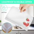 thumbnail image 3 of Reusable Sandwich Bags, 10 Pack Reusable Food Storage Bags BPA Free Reusable Quart Freezer Bags Silicone and Plastic Free Lunch Bags for Meat Fruit Veggies Snacks Travel, 3 of 5