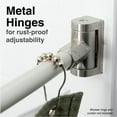 thumbnail image 4 of Wall-Mounted Adjustable Curved Shower Rod, Brushed Nickel Finish, 4 of 11