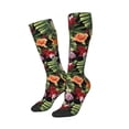 thumbnail image 2 of Bingfone Compression Socks For Women And Men Long Socks For Running Athletic Cycling Nurse-Watercolor Tropical Flowers, 2 of 9